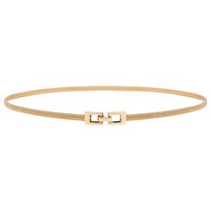 Women Skinny Metal Waist Belt Gold Waistband Elastic Metal Chain Waist Belt😹